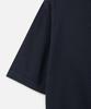 247Silijeu Supima Cotton Collar Half Knit Dark Navy (B Type)