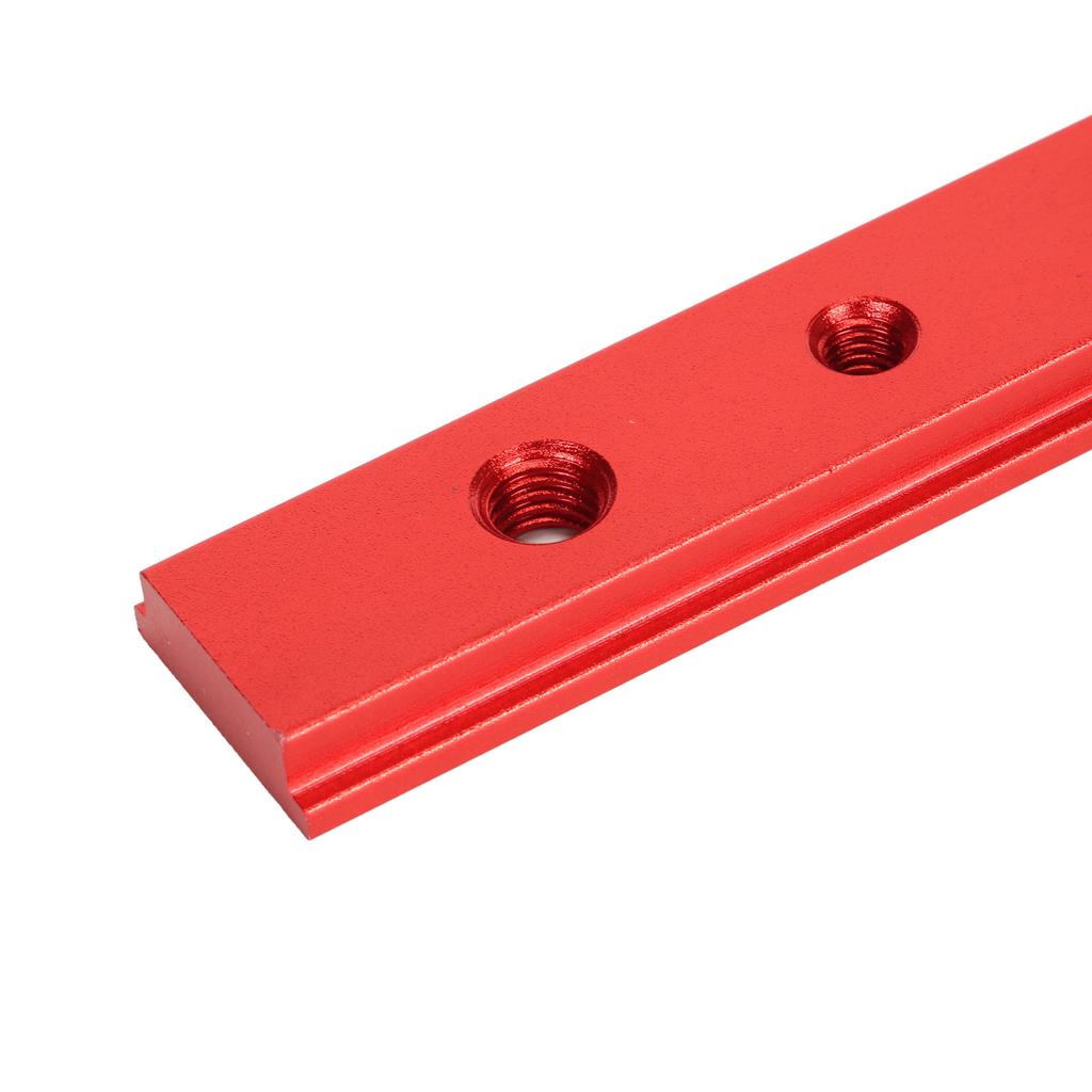 T Slot Miter Track Jig Aluminum Alloy Woodworking Slide Strip 300mm with Hole for Engraving Machine Table Saw