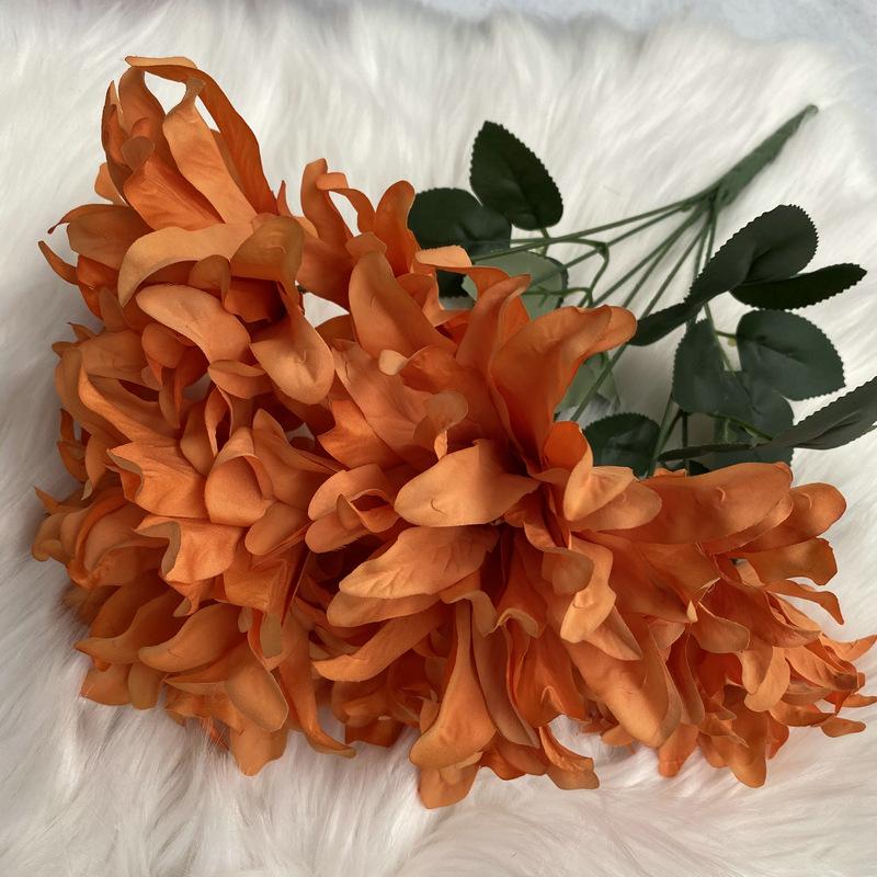 45CM Dahlia Bunch Flowers 7 Heads Fake Flowers New Dahlia Artificial Flower  Home Decor