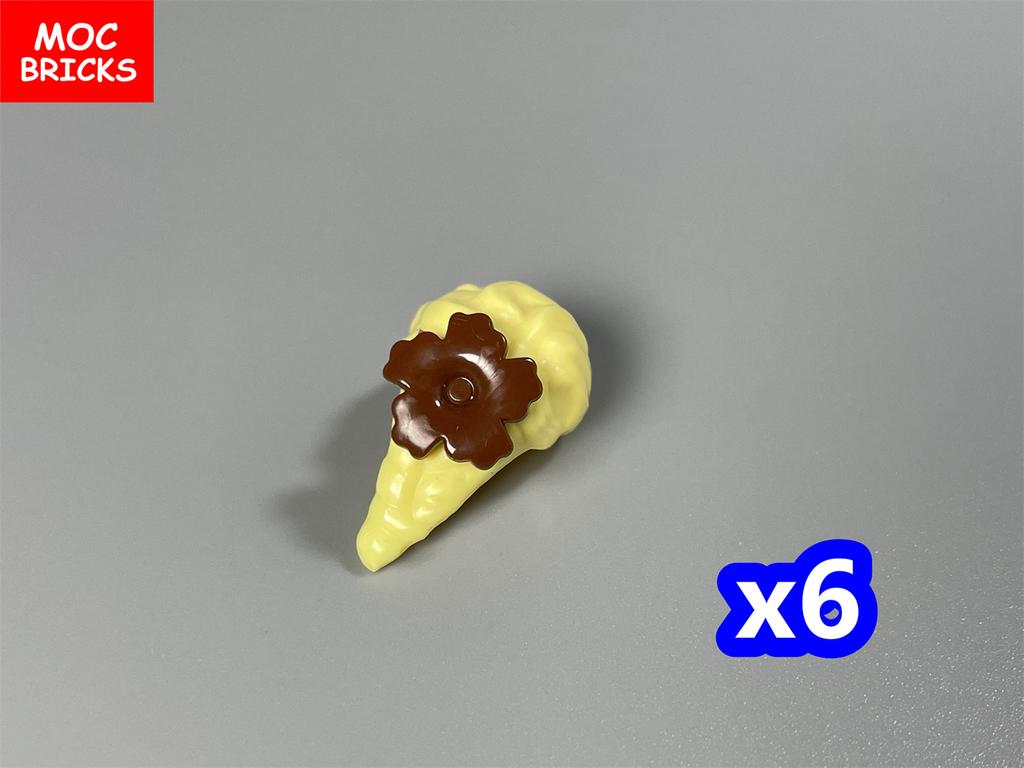 MOC Blocks Female Girl Ponytail Hairs Accessories Bow Assembled Particles Construction Bricks Children's Playthings Plastic Material Dolls