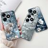 Luxury Matte Silicone Soft Case For Tecno Spark 10c 10 Pro Spark10 4G 5G KI5k KI5q KI7 KI8 Capa Flower Loving Heart Bowknot Etui