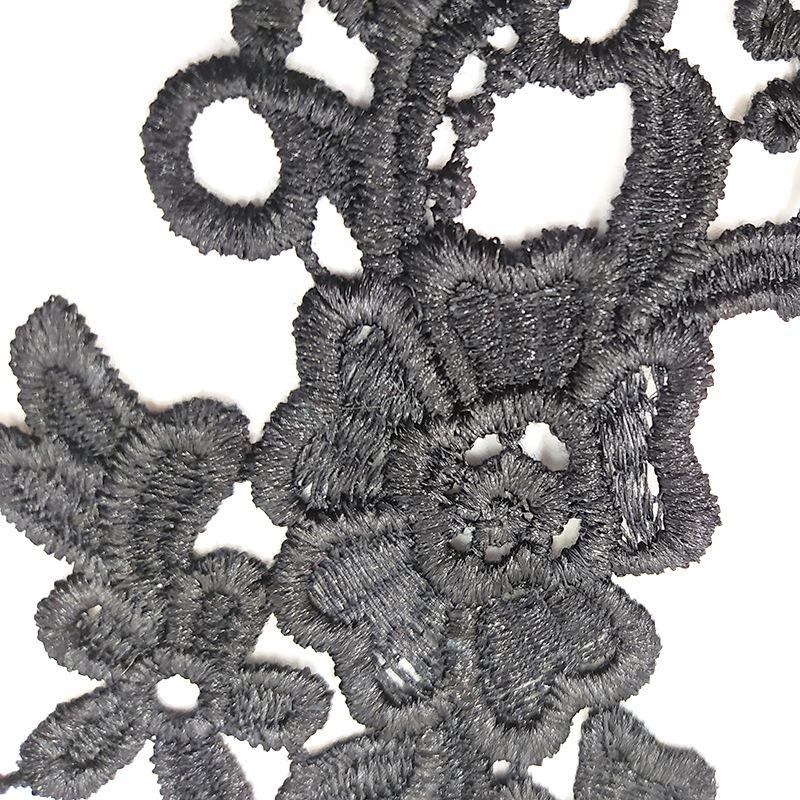 Water soluble embroidery pair flower polyester light silk embroidery pair collar three-dimensional hollow DIY lace accessories
