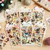 Mengmeng Black Cat Series Stickers – Cute Cartoon Cats for Journals, DIY Projects, 6 Styles