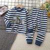 Baby Cotton Pajamas Set With Cartoon Prints For Kids Age 3 To 8 Years