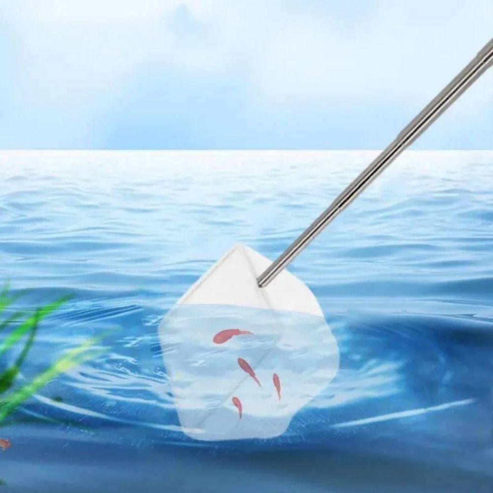 Long Handle Goldfish Net White Soft Aquarium Shrimp Net New Fish Nets