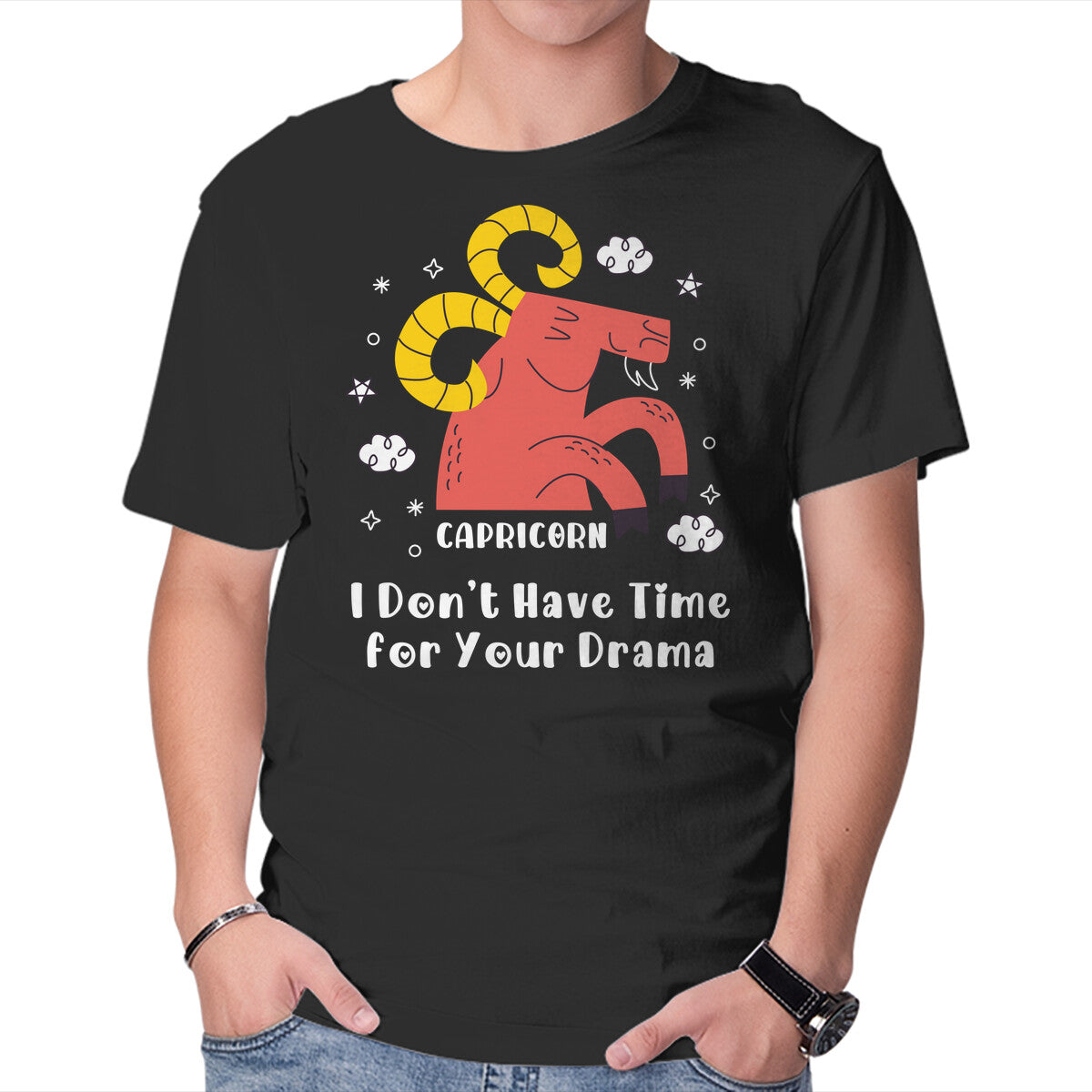 Unisex Crew Neck T-Shirt I Don’t Have Time For Your Drama Graphic Short Sleeve Casual Tee M