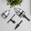 0.6-6mm Keyless Drill with 1/4 Inch Hex Shank 3/8-24UNF Keyless Chuck Conversion Tool Electric Threaded Mount for Impact Driver