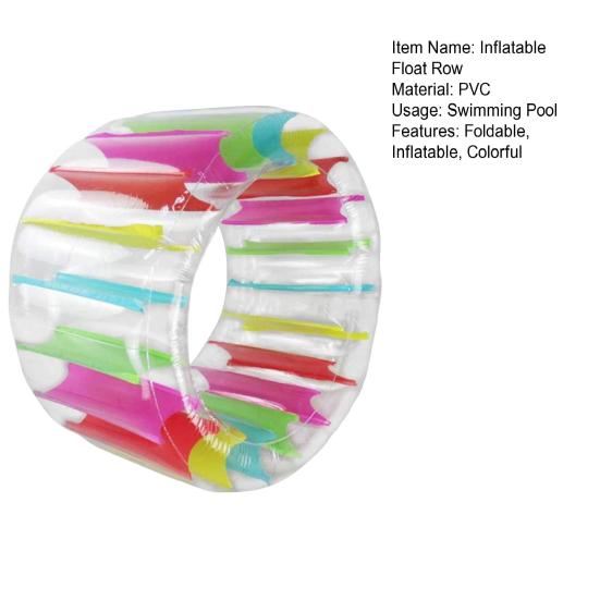 Colorful Inflatable Water Wheel Pool Float Waterproof PVC Giant Roller Float Summer Children Swimming Pools Toy