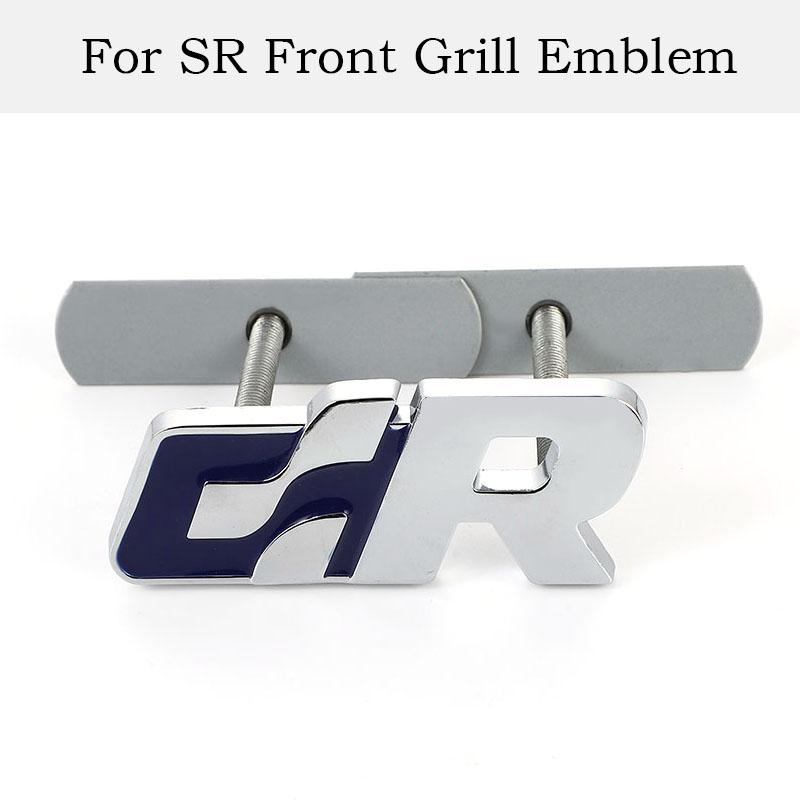 1Pc 3D Metal Car Side Fender Rear Trunk Emblem Badge Stickers Decals Front Hood Grille Badge