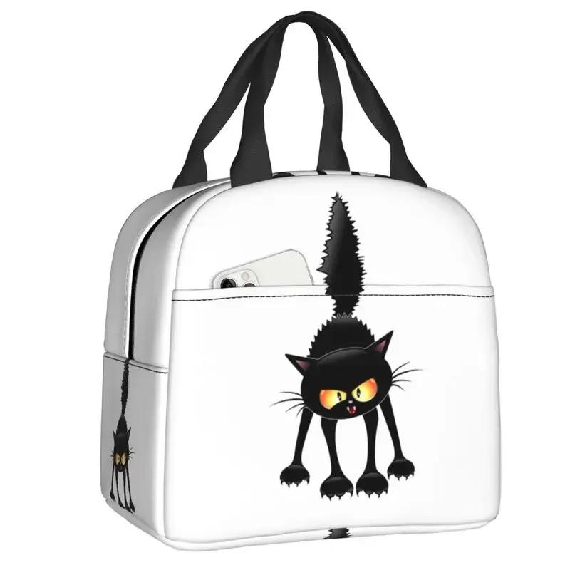 Cat Lunch Bag Women Reusable Cooler Thermal Insulated Lunch Box for School Multifunction Food Bento Box