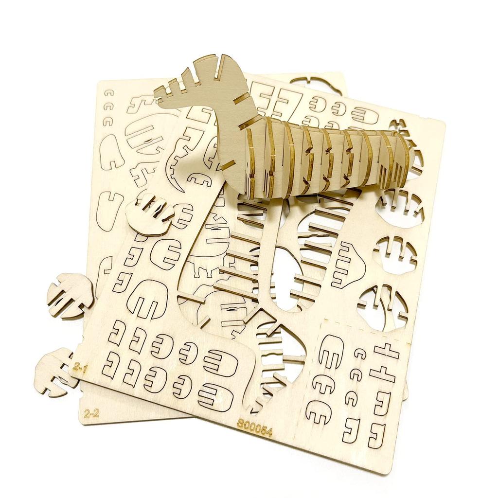 Dachshund A wooden 3D puzzle DIY craft kit that can be enjoyed by elementary school children to adults An educational toy for boys and girls A wooden