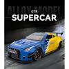 1/24 Nissan GTR R35 Spray Supercar Alloy Car Model Sound and Light Children's Toy Collectibles Birthday Gift