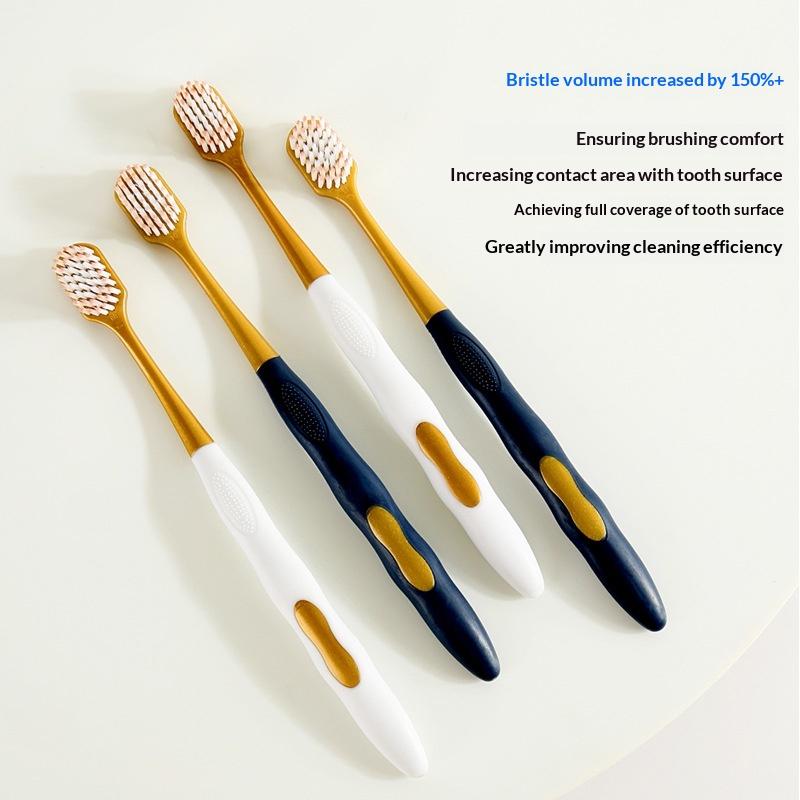 6Pcs Men'S And Women'S Manual Wide Head Soft Hair Toothbrush For Gentle Oral Cleaning For Adults Couples