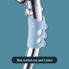 No-Drill Suction Cup Shower Head Holder with Movable Silicone Base