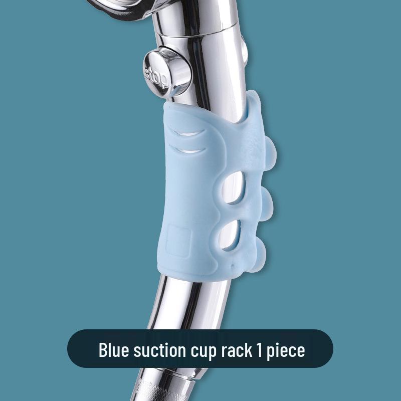 No-Drill Suction Cup Shower Head Holder with Movable Silicone Base