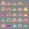 50 Cartoon Rainbow Bridge Personality Ins Style Small and Fresh DIY Suitcase Scooter Refrigerator Car Creative Stickers