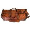 Jednodenní pánská cestovní taška do posilovny z pravé kozí kůže Vintage Duffel