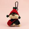 Keychain Puppy Bee Cute Cartoon Girl Decorative Backpack Hanging Plush Gift Doll