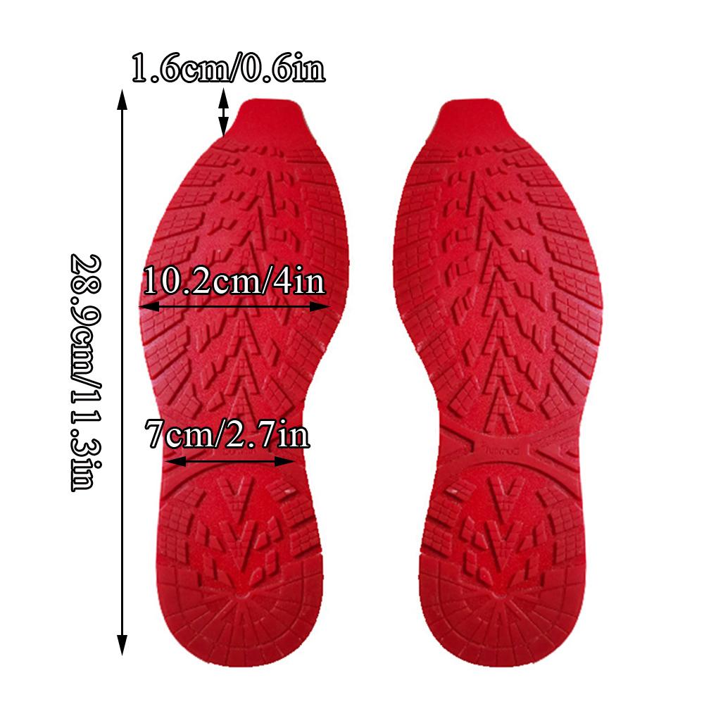 1 Pair Cuttable Rubber Sole Stickers Non-Slip Shoe Soles Wear Resistant Shoes Soles Pads Replaceable Sneakers Outsole Protector