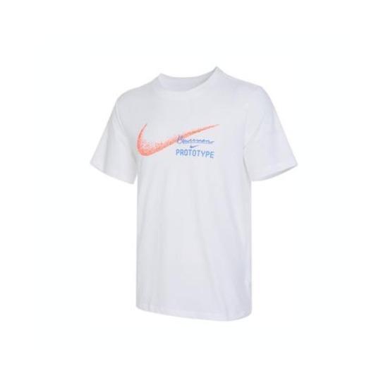 

Nike Printed Casual Quick-Dry Crew Neck Short-Sleeve T-Shirt for Men, White EU XL білий