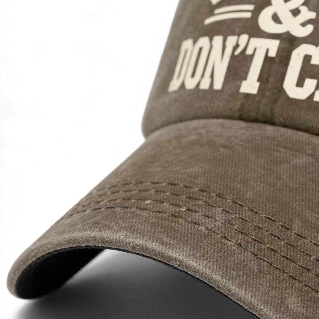 Vintage Baseball Caps Retro OLD Dont Care  Printing Hat Unisex Style Distressed Washed Headwear Outdoor All Seasons Travel Hats
