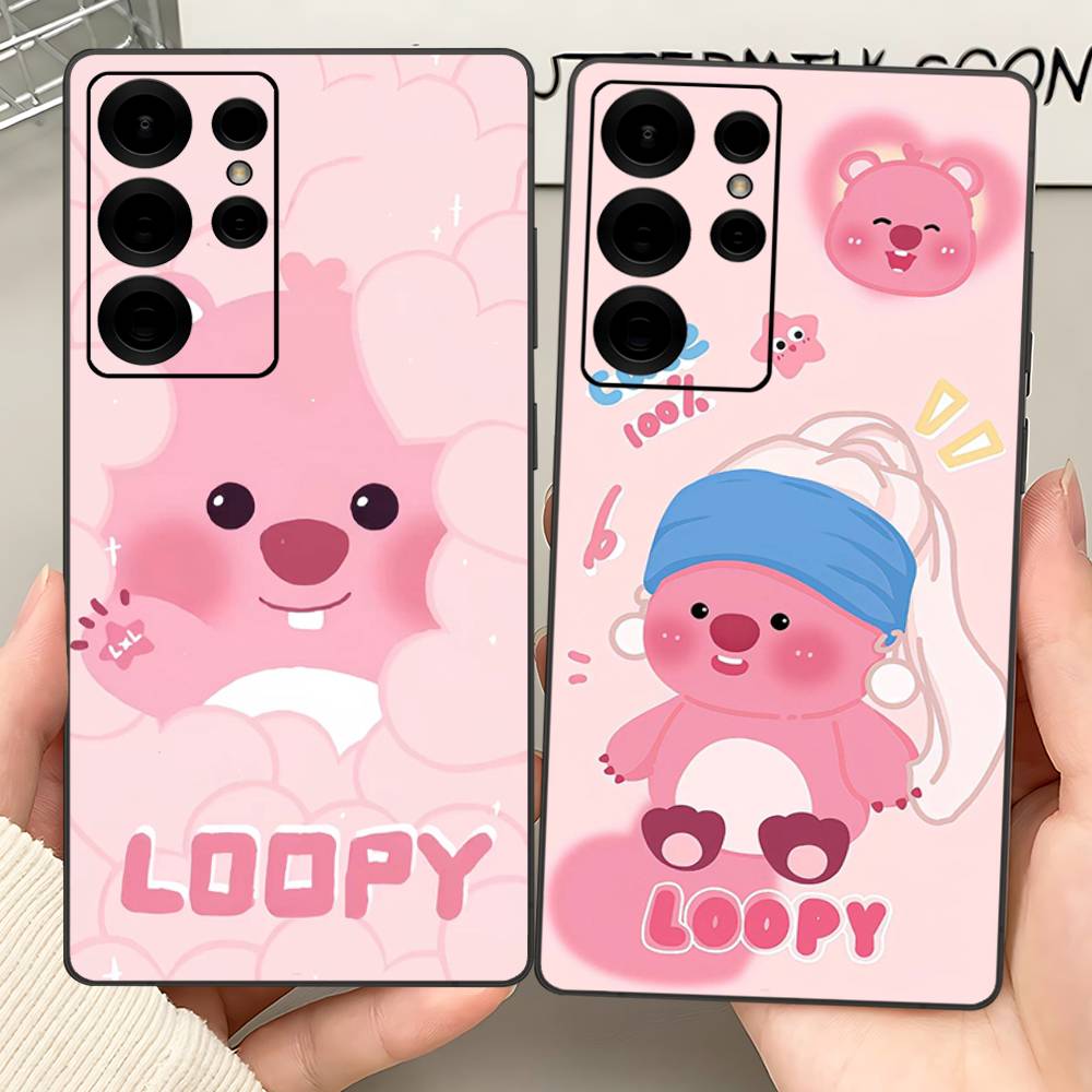Cute L-loopy Phone Case For Samsung S 24 Fe 25 Ultra Plus 20 Lite 21 30 22 23 24 22 Ultra 5G Fundas