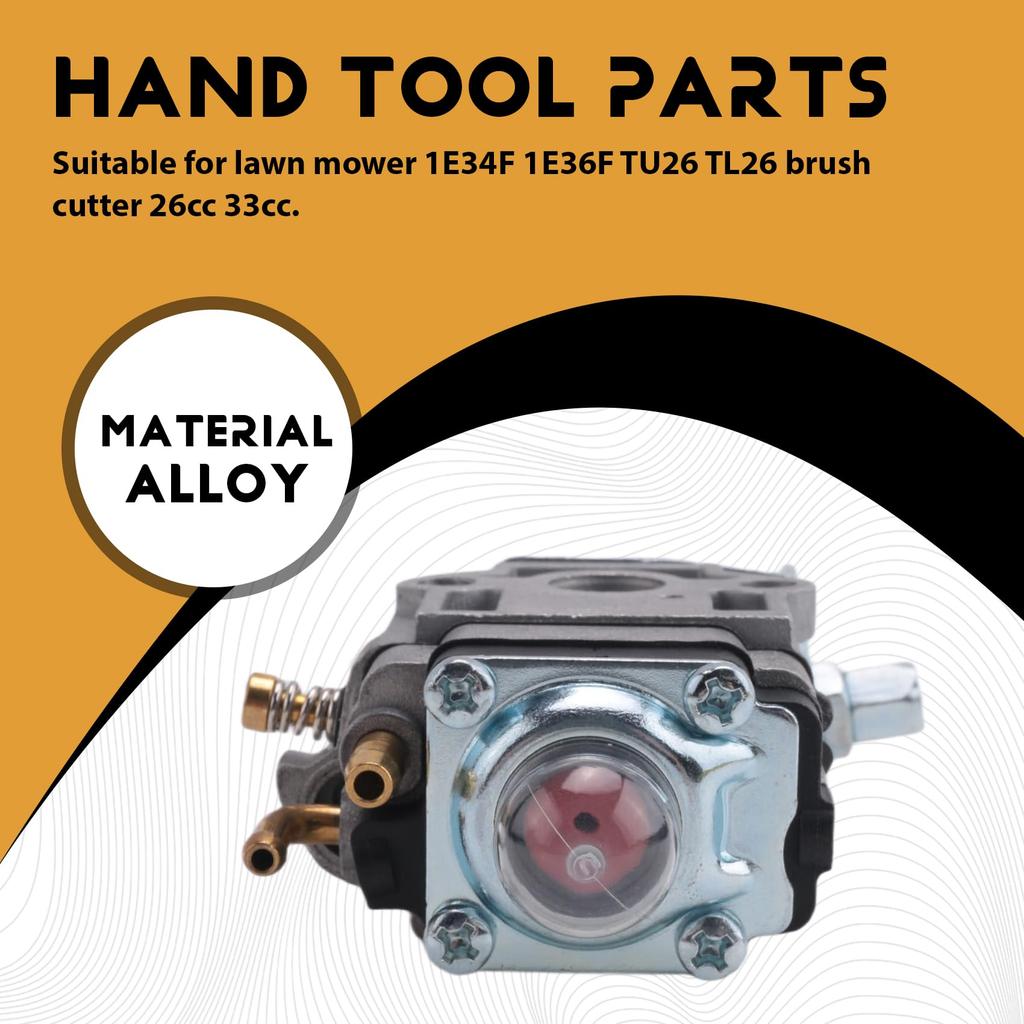 Ahvqevn Carburetor TL23 TL26 TU26 Carburetor MP11 34 36F Carburetor Compatible with Lawn Mower 186
