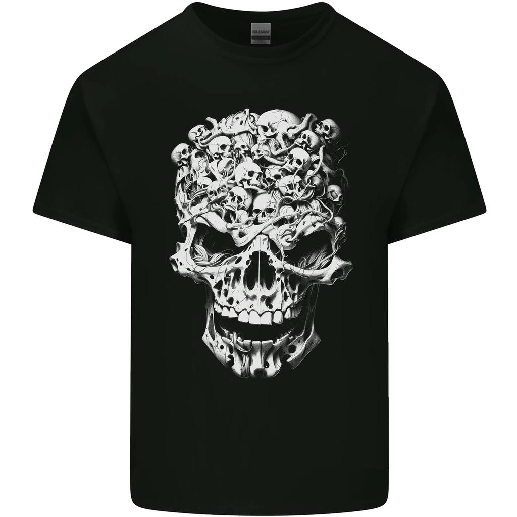 Skull Made of Skulls Heavy Metal Rock Music Kids T-Shirt Childrens