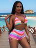 Women's Sexy European & American Two-Piece Bikini: Back-Tie Beach Swimsuit