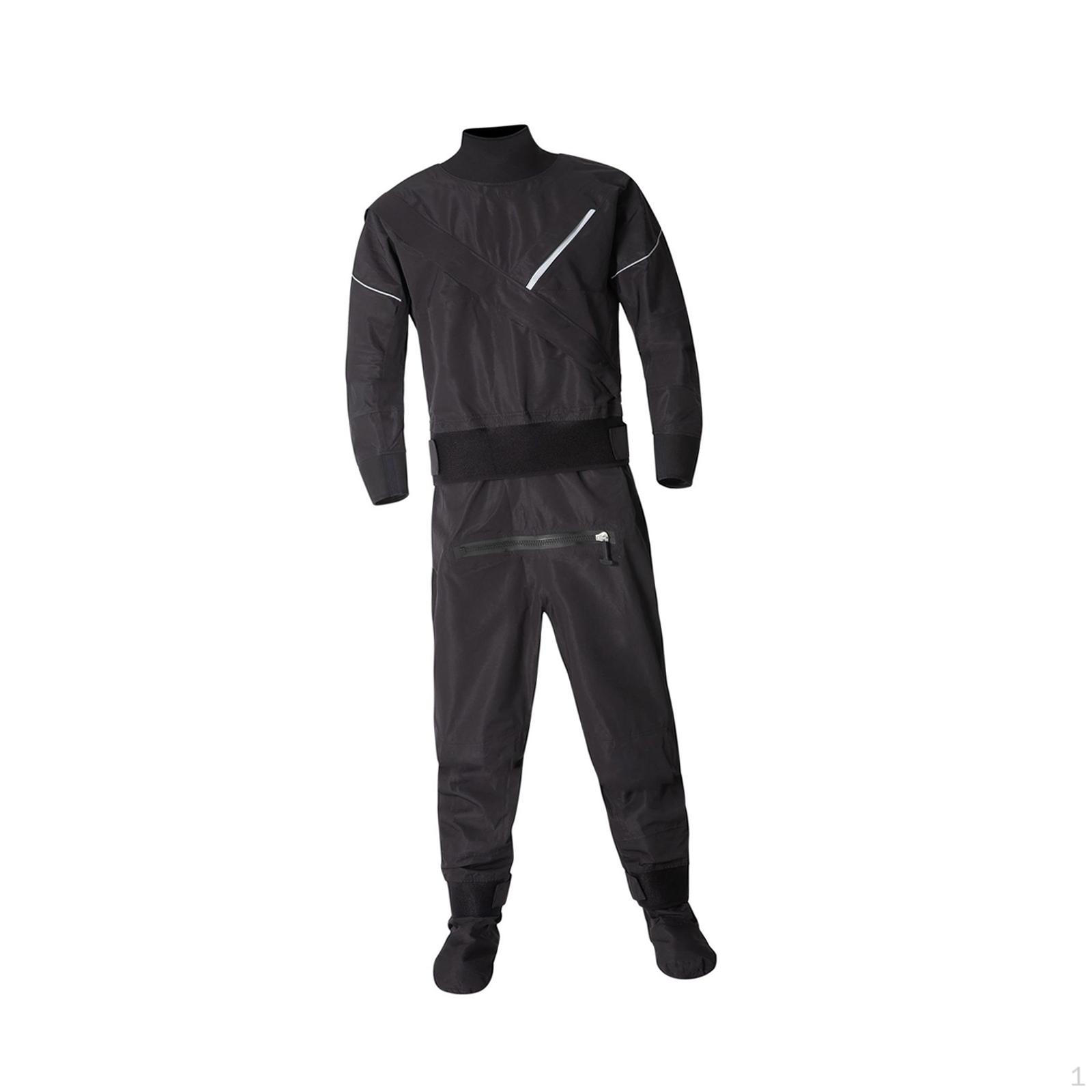 

Kayak Dry Suit for Men Clothes with Latex Gasket Diving Water-proof Clothing XXL