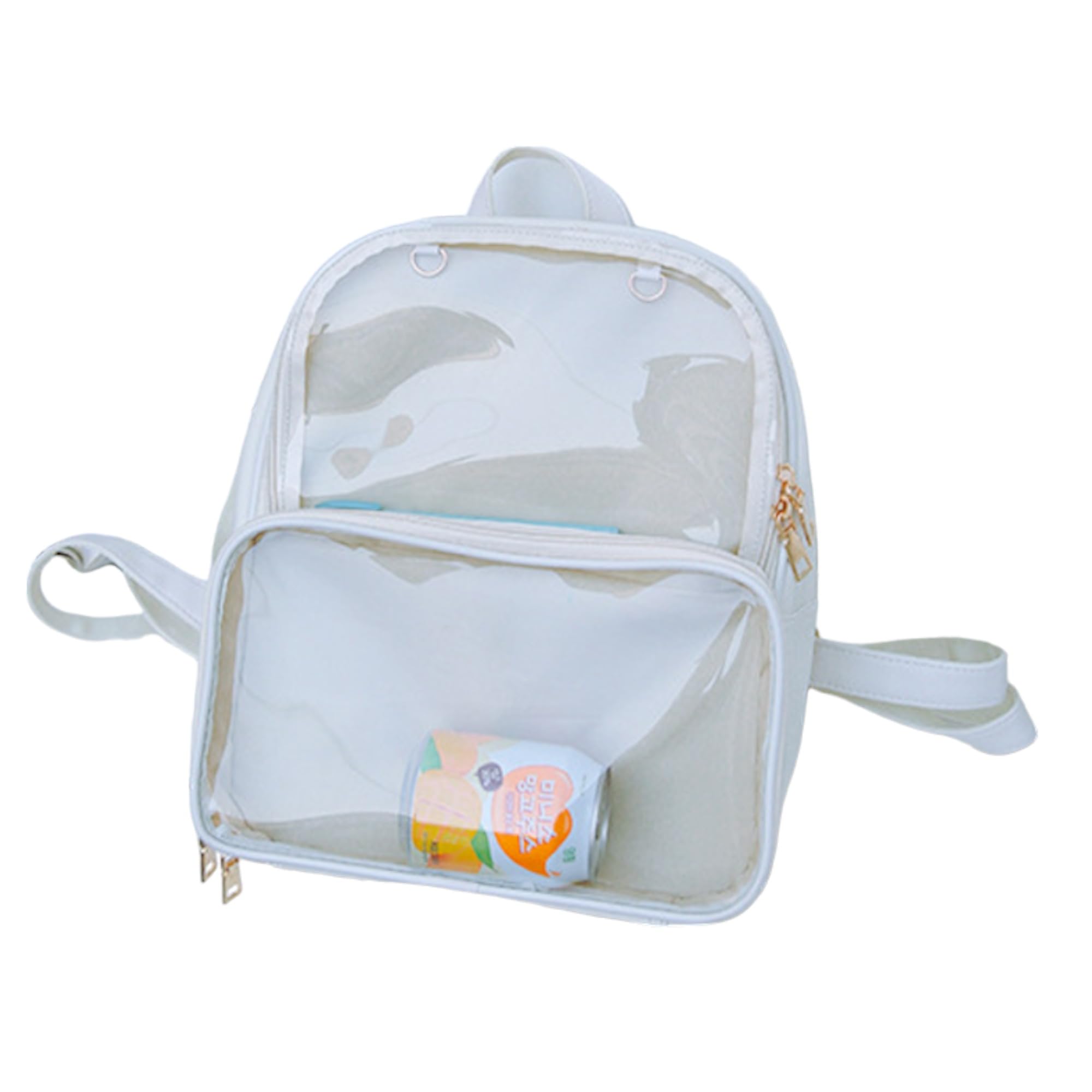 

Прозрачная сумка Ita Bag Backpack Oshi Bag Showcase Bag Clear Pocket Event Live Большой вместительный рюкзак Водонепроницаемый Прочный Otaku Itaba [Oshikatsu] (белый)