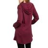 Elegant Sweatshirt Women Casual Long Sleeve Tunic Hoodie Zip Pocket Sweatshirt Pullover Hoodies Dress Women Casual Wear