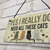 Handmade Cute Cat Sign Wood Plate Wall Decoration Christmas Gift for Pet Lovers Bedroom Home Decor