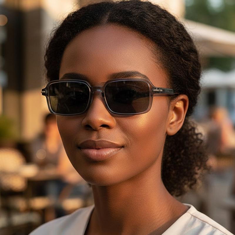 2025 Fashion Vintage Square Sunglasses Women Men Popular Design Sun Glasses Black Narrow Frame UV400 Shades Multi Color Beach