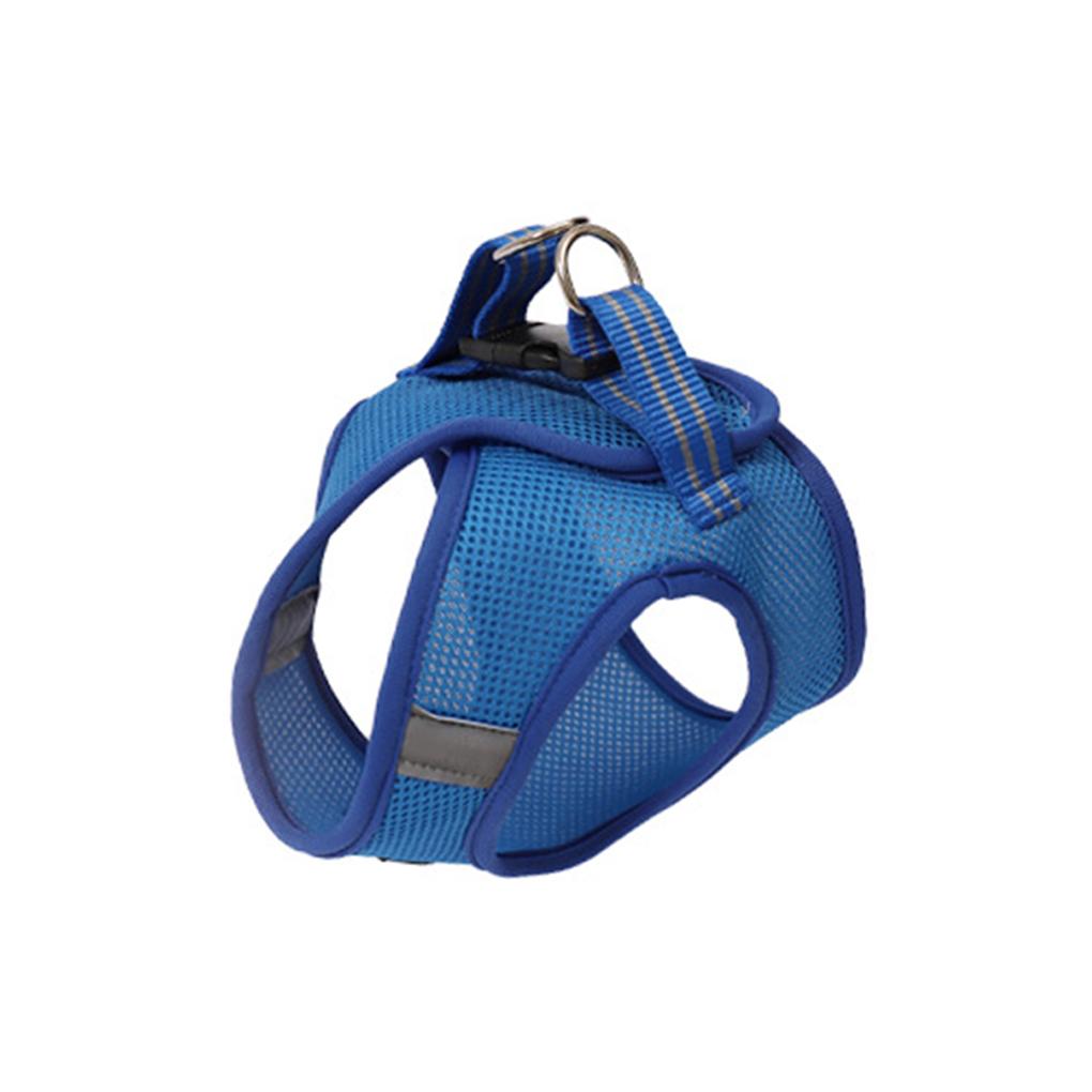 

Шлейка для кошек для ходьбы на 360° с запахом, небольшой буферный эффект, дышащая светоотражающая тяговая веревка, эластичный нагрудный ремень