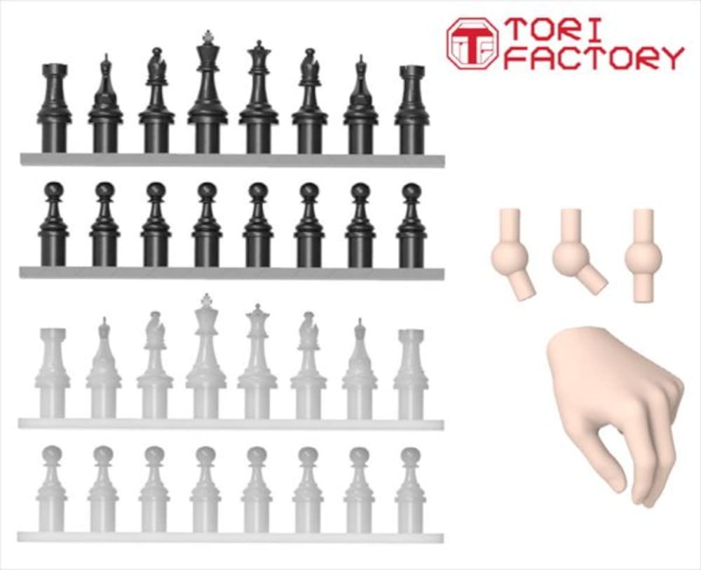 Tri Factory IDEA Series Figure Chess Game Set with Resin Spare Hands Resin Kit Molded Color 1/12 ID-12