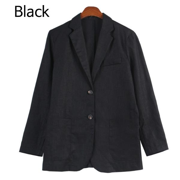 

Куртка женская льняная куртка блейзер повседневный образ на свидание корейская мода One size чёрный