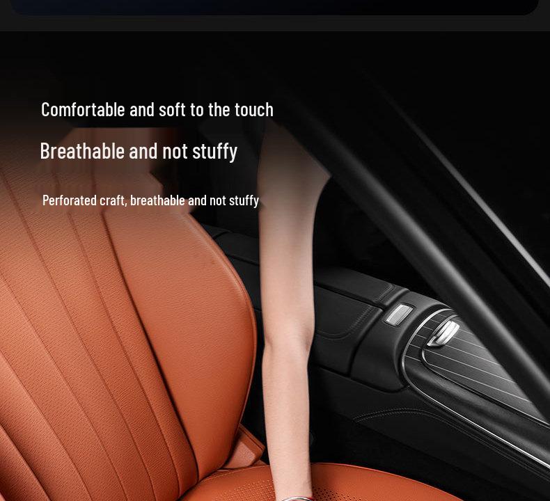 ZEEKR 001/009/X All-Season Car Seat Cushion with Breathable Cover and Integrated Backrest