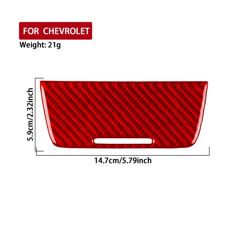 For Chevrolet Malibu 2010-2012 Carbon Fiber Central Gear Shift Storage Box Panel Trim Cover Car Accessories Decoration Sticker