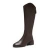 Fashion 2025 Fashion Women‘s Boots Soft Leather Knee High Boots Women Zipper Female Square Heel Woman Shoes Autumn Winter Knight Boot PU