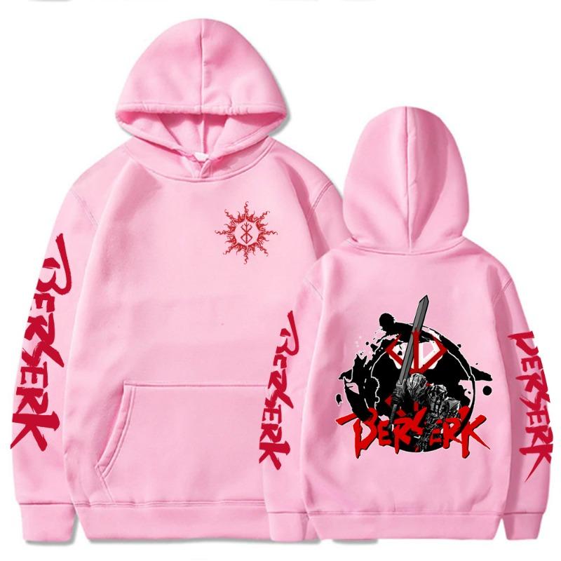 Berserk Guts Mikina Podzim Zima Módní Design Pánská Dámská Mikina Fleecová Oversized Pár Ležérní Streetwear Mikiny