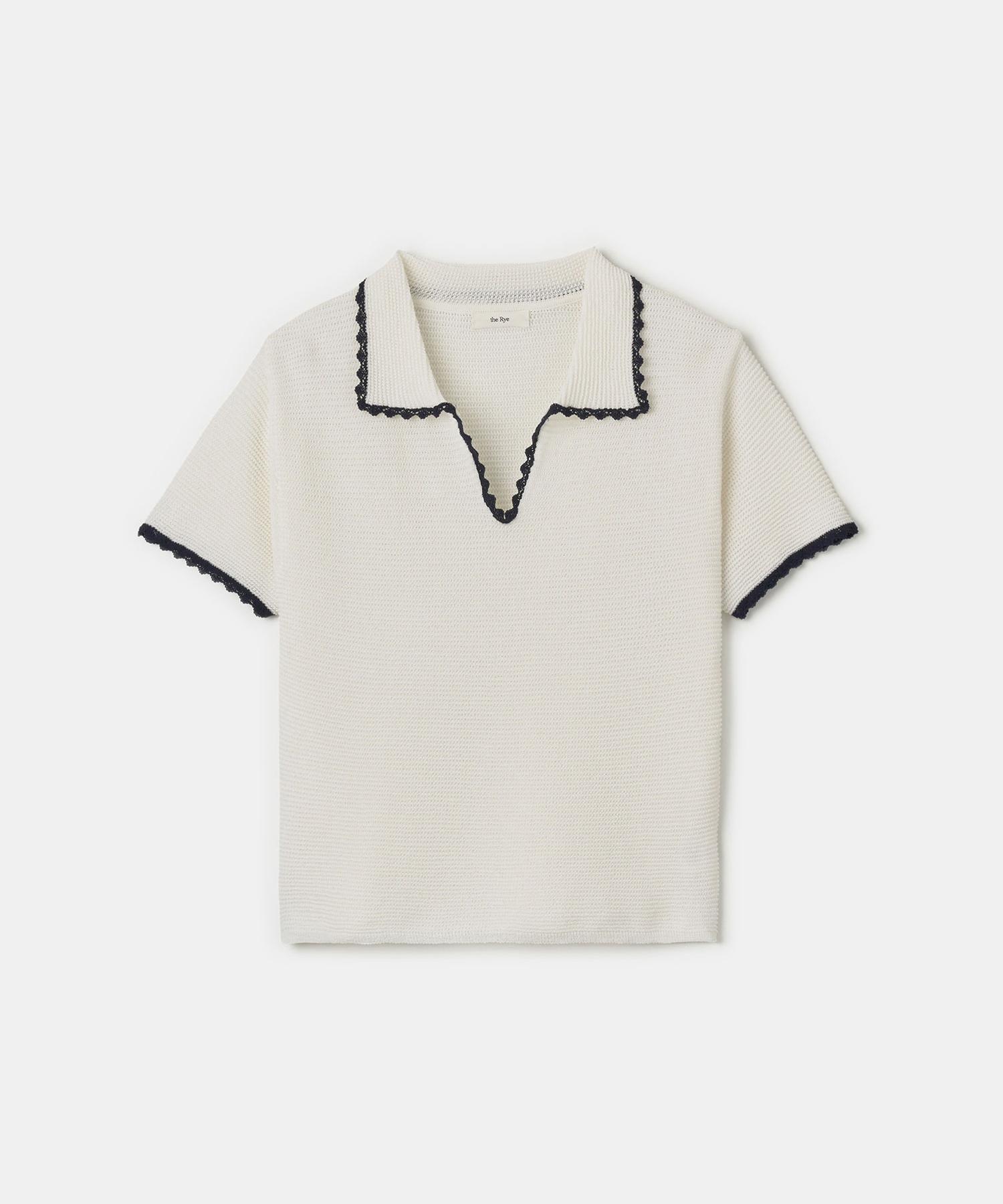 The Rye Open Collar Knit (Ivory) Ivory/Free