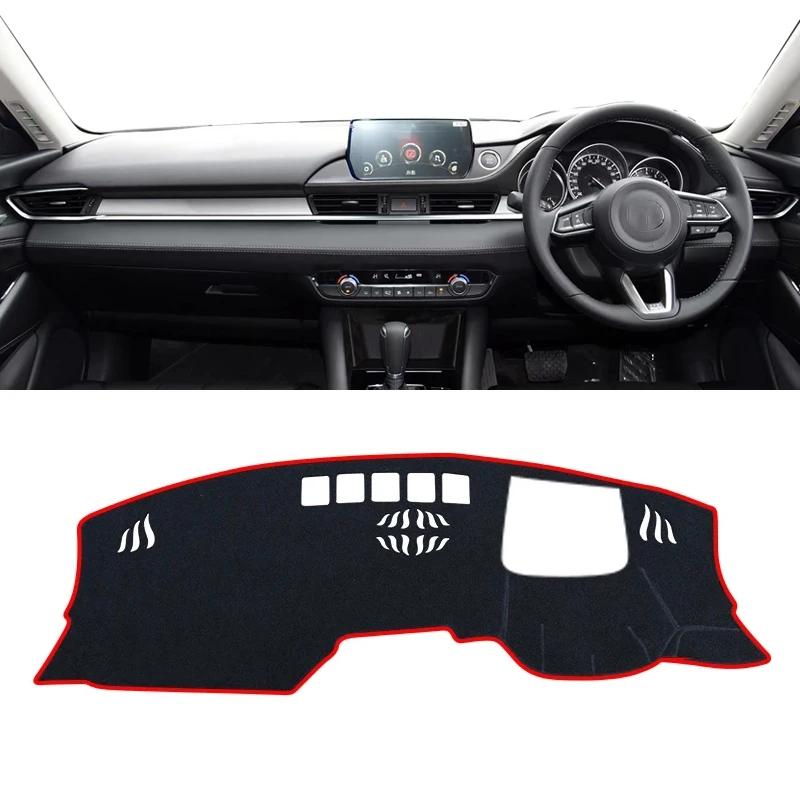 

Для Mazda 6 Atenza GL 2018 LHD RHD Автомобильная панель приборов Чехол Избегайте света Накладки Анти-УФ Коврики Аксессуары RHD With HUD Red