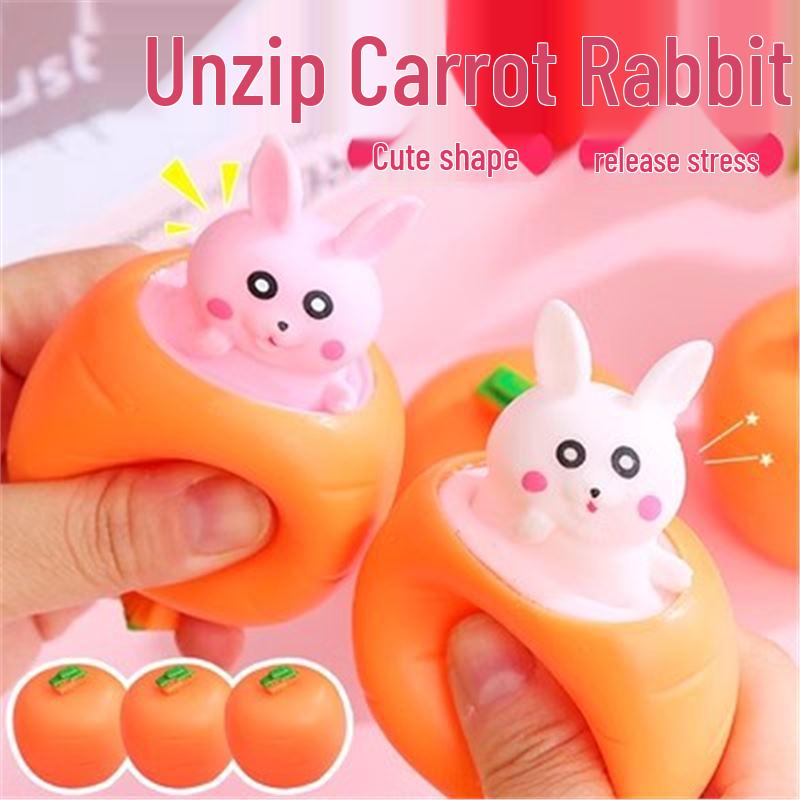 

Carrot Squeeze Cup: Rabbit Music Network Stress Relief Gadget Standard