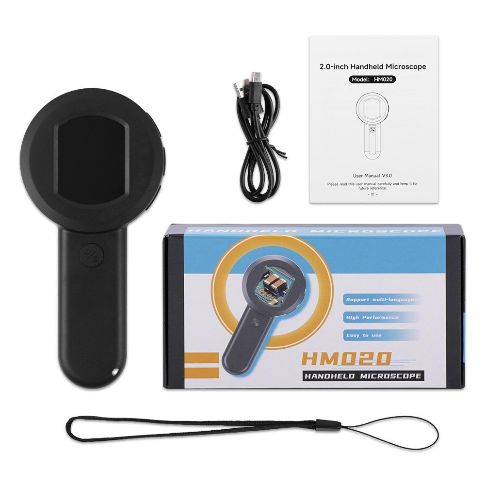 

Handheld Dermatoscope,100X Magnification Skin & Scalp Analyzer,16MP Camera for Hair Follicle Observation & Blackhead Inspecting чёрный