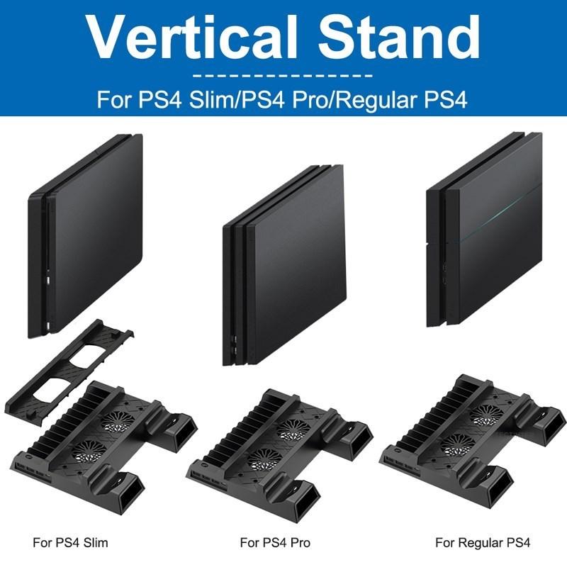 Stand Fan For Sony PS4 Game Console Playstation Play Station PS 4 Pro Slim Controller Control Support Acssories Holder Cooler