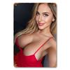 Vibrant Wall Art Vibrant  Durable  1 Sexy Sister Wall Art  787 X 1181 Square Metal Sign with Blonde Woman In Red Dress