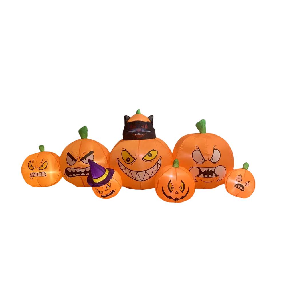 Inflatable Black Cat Pumpkin Blow Up Yard Decorations for Party Outdoor Garden Lawn Yard Decor