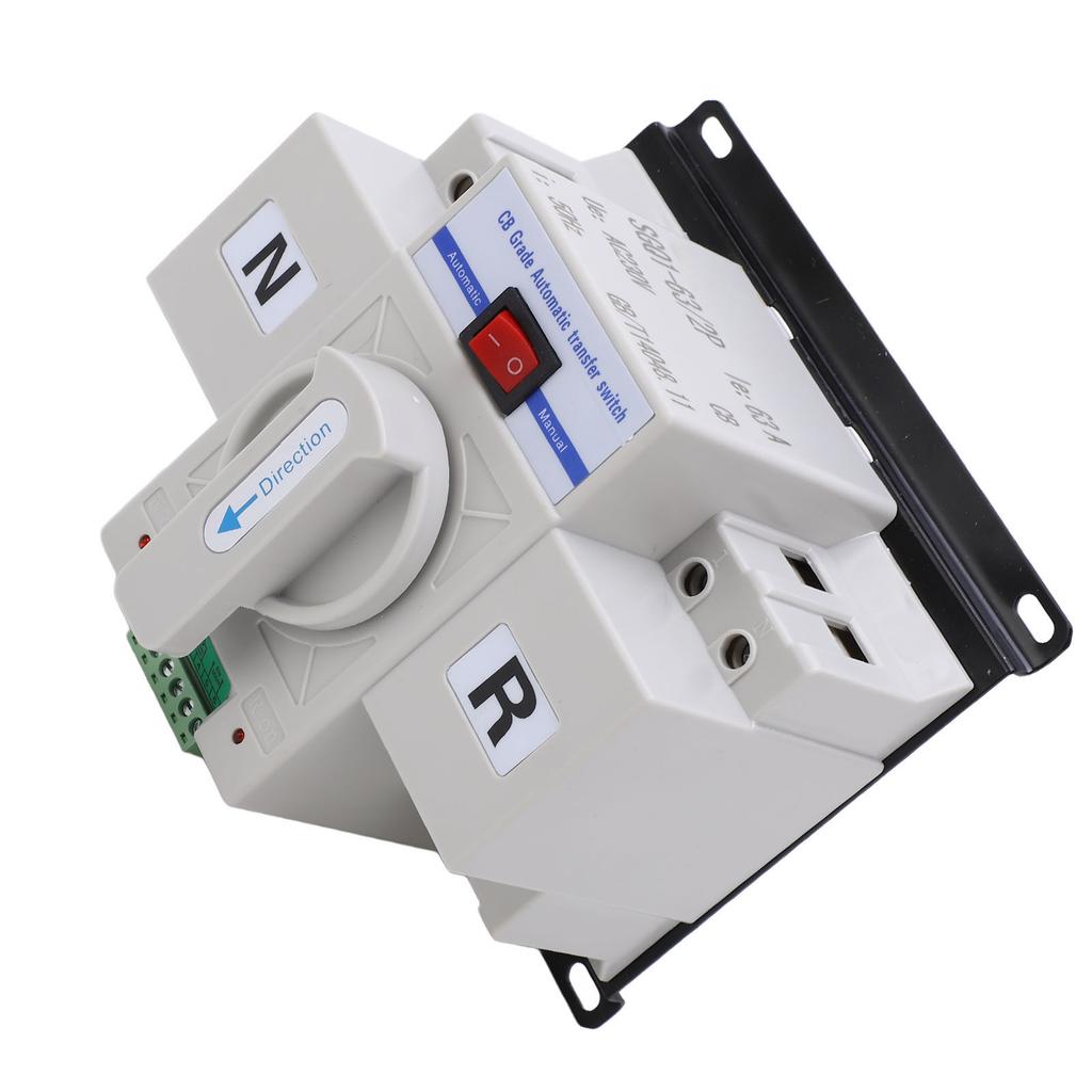2P Automatic Transfer  Miniature Circuit Breaker Dual Power Changeover  230V 63A Dual Power Changeover