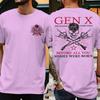 Stampato 1965 Divertente Generazione X Unisex Unisex Magliette La Generazione Badass Cresciuta Dai Teschi Streetwear Manica Corta Ropa Hombre Magliette